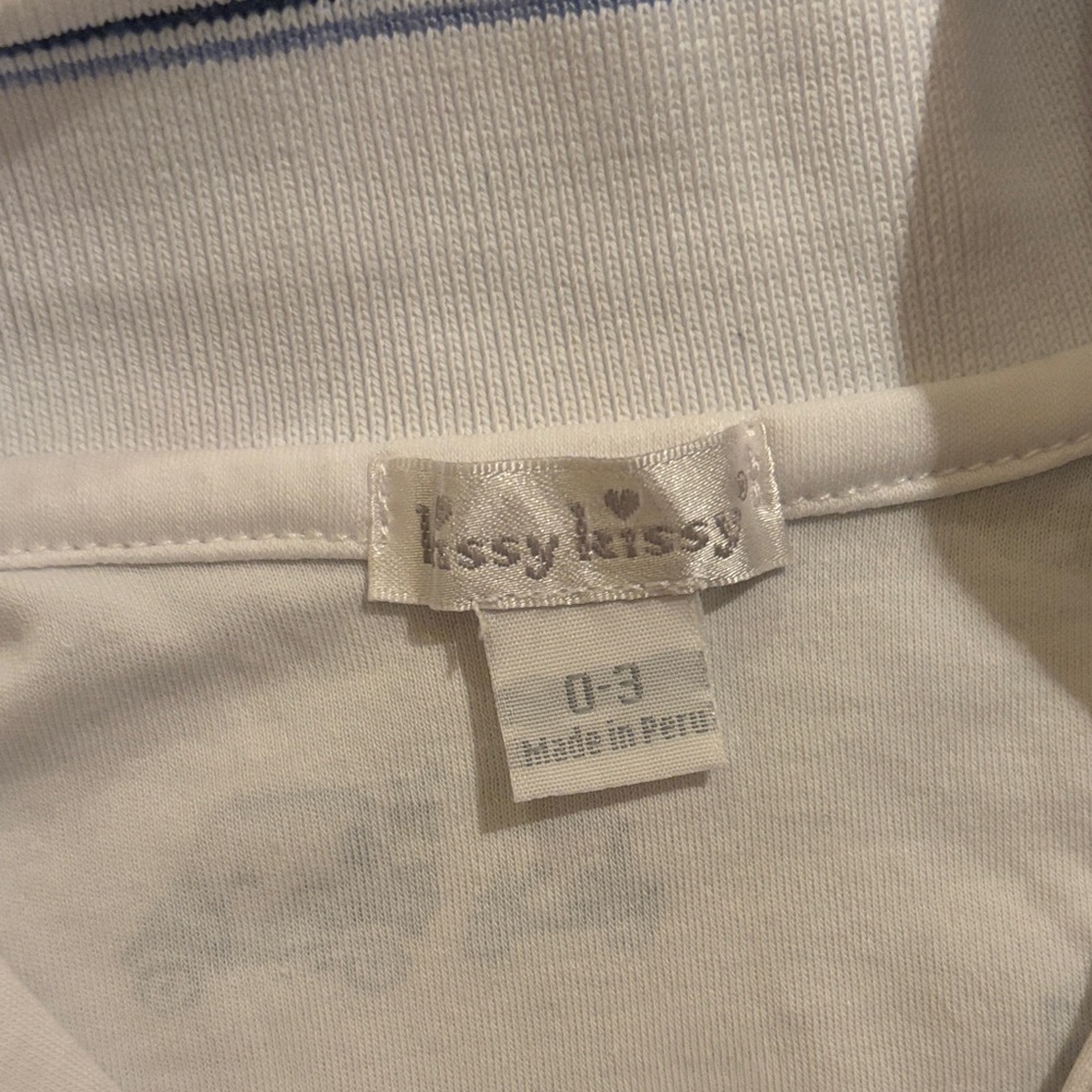 Kissy Kissy Cream Bodysuit with Golf Print - Picture 2 of 2